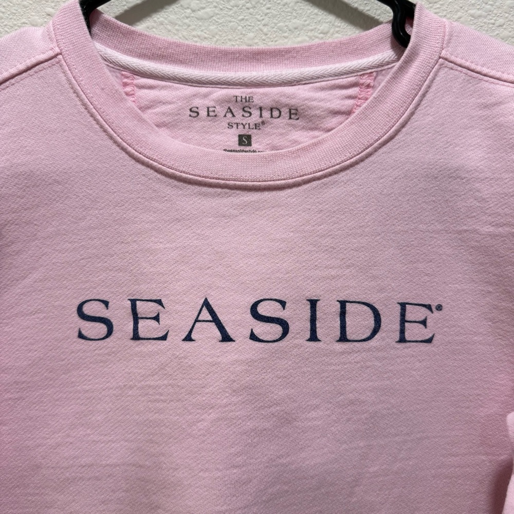 Seaside Women's Pink Crewneck Sweater - Picture 2 of 4